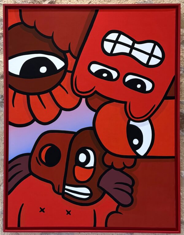 "COMBAT" 89 x 116 cm